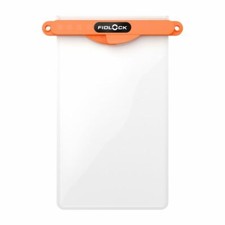 Fidlock waterproof phone bag, Magnetic Self-Sealing Clear bag w/ orange strip