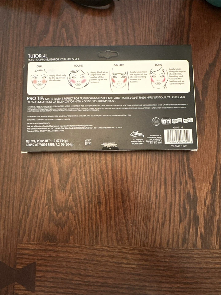 Pro Artist  By Style Essentials Blush Palette Matte Edition - Image 2 of 2