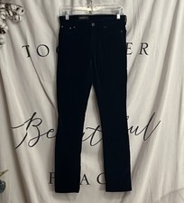 J Crew Navy Blue Velvet Skinny Matchstick Pants Size 27