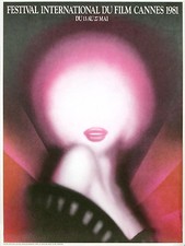 CANNES FILM FESTIVAL 1981 - ORIGINAL FRENCH POSTER 23 x 33 in
