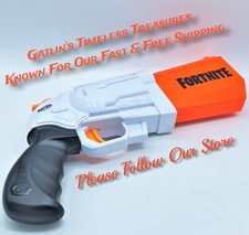 Nerf Fortnite SR Blaster 4-Dart Hammer Action Pistol Hasbro 2019 WORKS