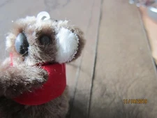 AUSTRALIA Fuzzy 2" Koala Bear I love Aus clip on hands Key Chain Collectable RED