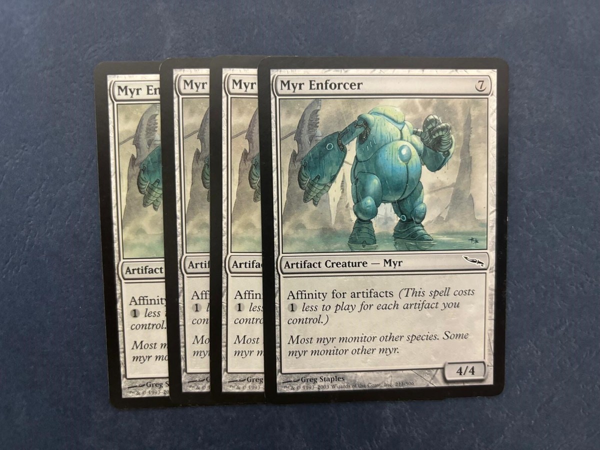 Foil ミラディン マイアの処罰者/Myr Enforcer英語版4枚セット Myr