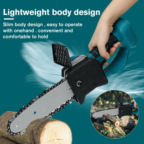 10'' Cordless Electric Wood Cutting Saw Cutter Chain saw For Makita 18V Battery - Picture 3 of 18