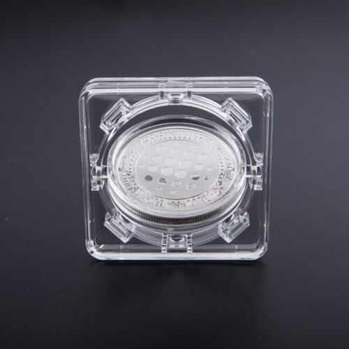 4cm Acrylic Coin Display Case Transparent Box Commemorative Medal Protection ``w