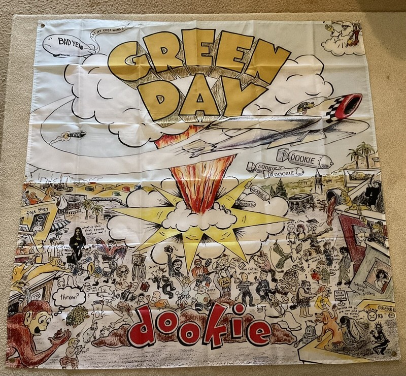 Green Day Banners Dookie Album Cover  & Album Covers College  (NEW)