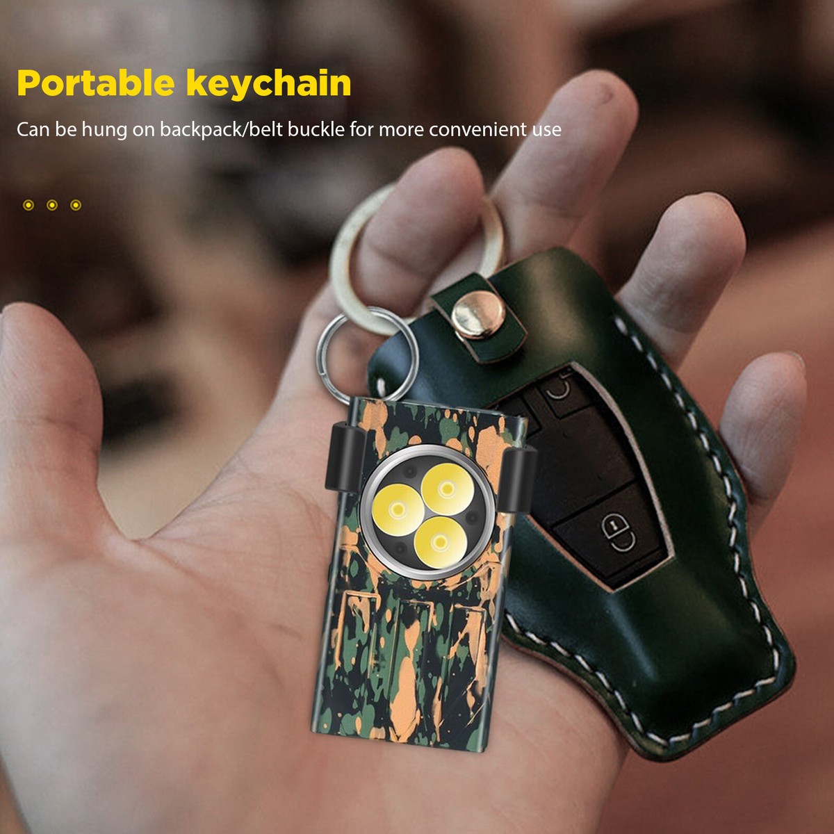 Motomoyo V7 Mini Taschenlampe - 1100LM, 4 Farben, Magnetisch & USB-C