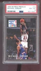 1993-94 Skybox Premium #14 Michael Jordan On NBC PSA 8 Graded Card NBA 93-94