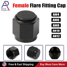4AN 6AN 8AN 10AN Flare Cap Block off Fitting Plug Aluminum For Fuel Systems