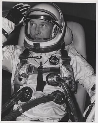 #ad Gemini 3 RARE NASA Walter Schirra Backup Suit Pre Flight Original Photo $50.00