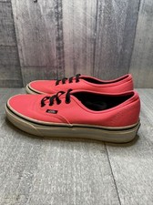 Vans Authentic Hot Pink Black Laces Size Men s 5 Women s 6.5 Skate Sneaker Shoes