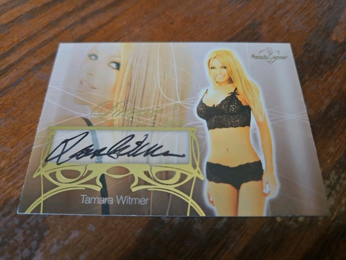 Benchwarmer 2013 Tamara Witmer Lingerie Autograph Gold Foil Card 43 Playboy Auto