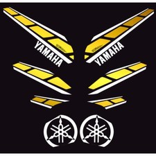 Graphique Adhésifs Stickers TDM 900 Anniversary Carénage Blanc Or