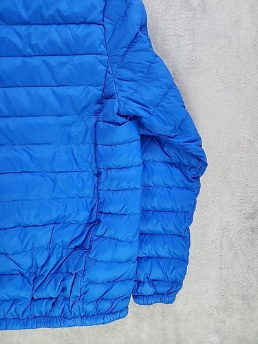 Rokka Rolla Boys 14 - 16 Blue Puffer Hooded Zipup Light Down Jacket - Picture 14 of 16