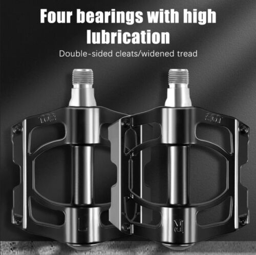 Road Mountain Bicycle Pedals 9/16” Aluminum MTB BMX Cycling Bike Flat Platform
