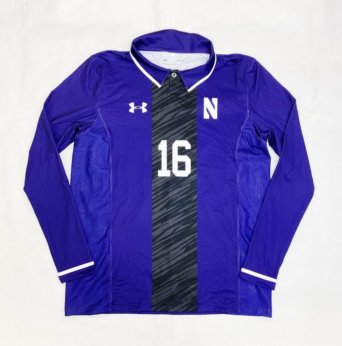 Under Armour Northwestern Wildcats Collar LS Soccer Jersey Men's