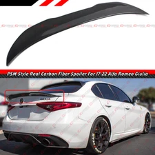 FOR 17-2022 ALFA ROMEO GIULIA HIGHKICK DUCKBILL CARBON FIBER TRUNK SPOILER WING