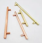 Cabinet Kitchen Pulls Handles T-bar Cupboard Drawer T Handle Rose Gold Copper