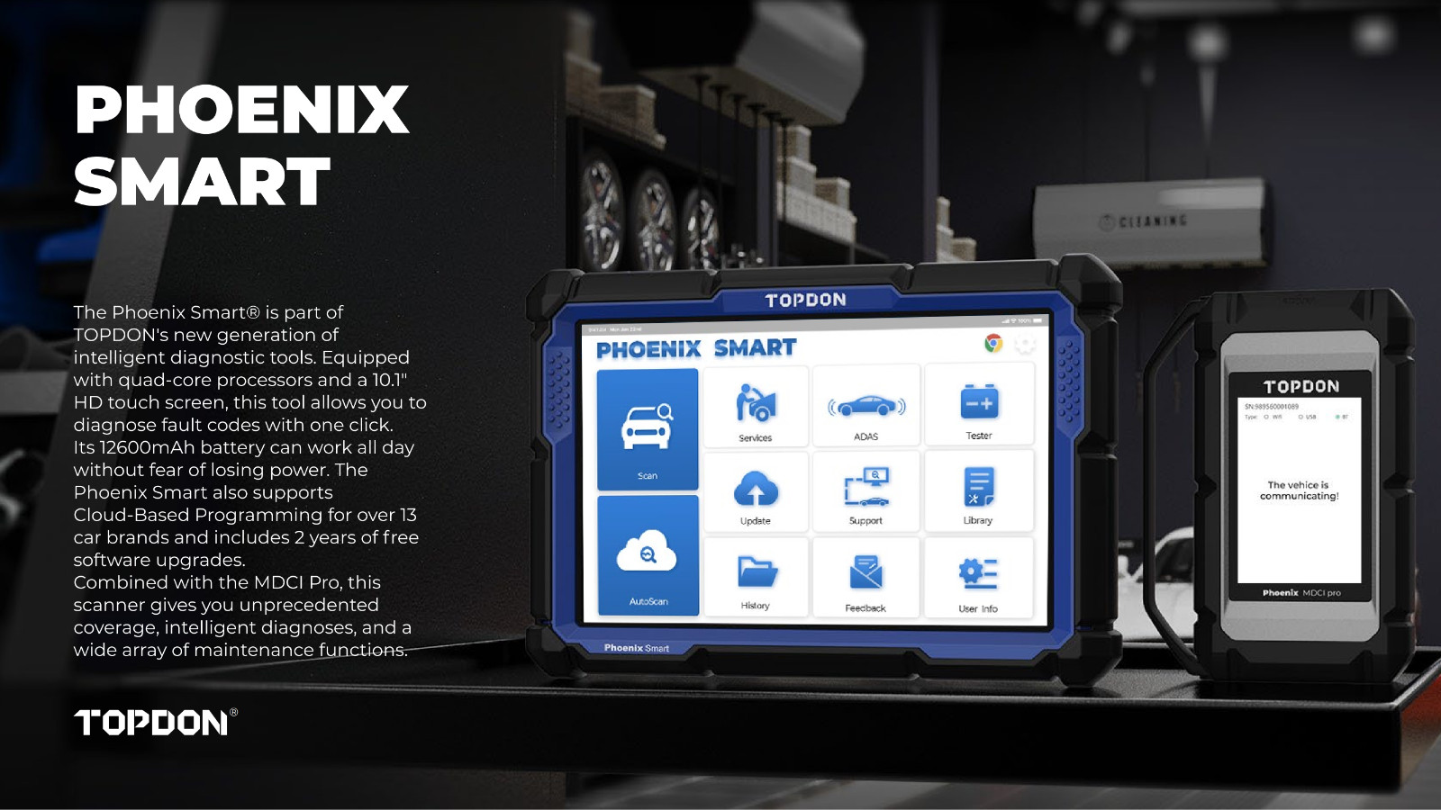 2025 USA TOPDON PHOENIX SMART+ Intelligent Automotive DiagnostiC ULTRA MAX ADAS