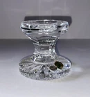 Vintage Waterford Crystal Alana Hurricane Candle Lamp Base Only Made in Ireland