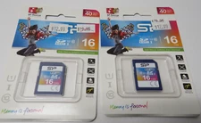 (2) Silicon Power 16GB SDHC Class 10 UHS-1 Superior SD  Memory Card