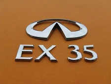 08 09 10 11 12 INFINITI EX35 REAR GATE CHROME EMBLEM LOGO BADGE SIGN USED A45567