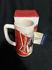 Anheuser Busch Budweiser 2012 Holiday Beer Mug Stein Winter Wonderland NIB W COA