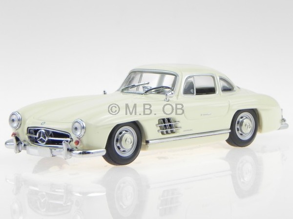 Mercedes W198 I 300 Sl 1955 Creme Modellauto 940039002 Maxichamps 1:43-image