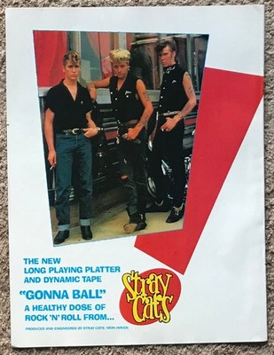 STRAY CATS - GONNA BALL 1981 Full page UK magazine ad