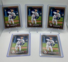 2024 Topps Series 2 Yoshinobu Yamamoto  Gold Rookie /2024 Dodgers RC LOT OF 5 🔥