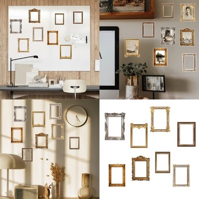 Antiqued Photo Frame Borders Decorative Wall Sticker Adhesive PVC Wall Decals