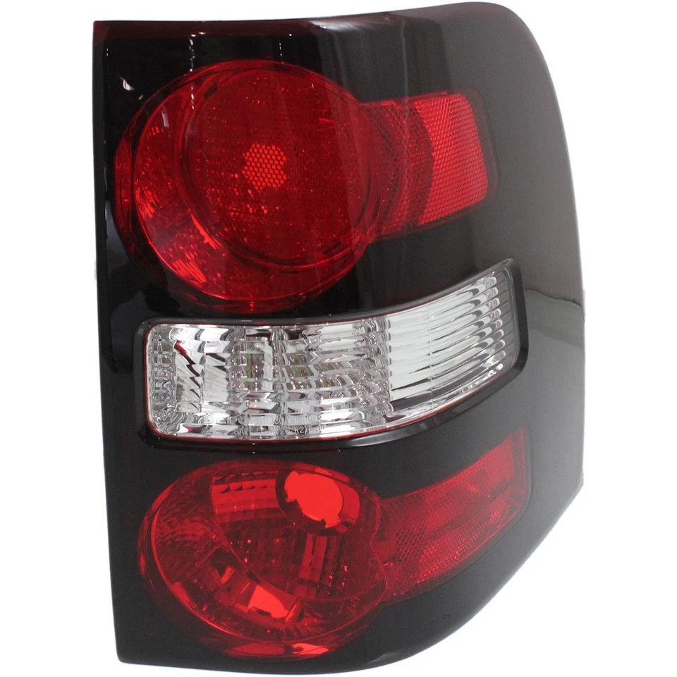 Halogen Tail Light Set For 2006-2010 Ford Explorer Clear & Red Lens 2Pcs - Image 2 of 4