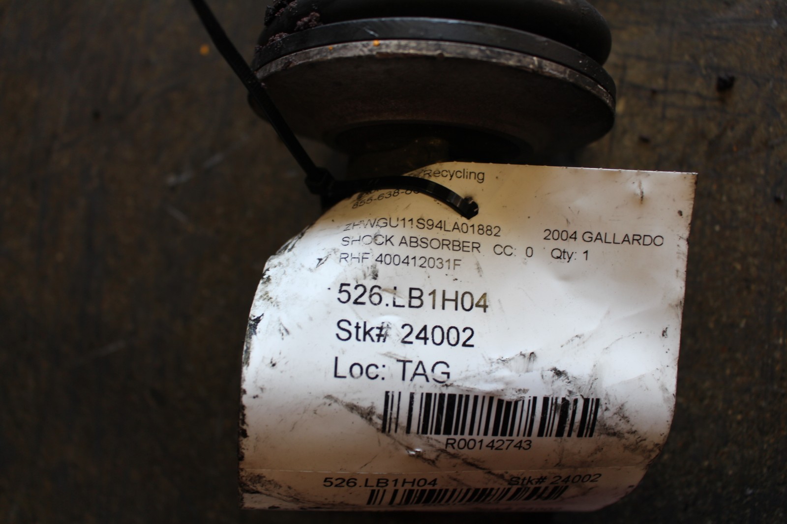 Lamborghini Gallardo Front Shock Absorber, Strut, Used P/N 400412031F