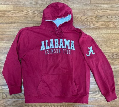 Alabama Crimson Tide Red Stitched Pullover Hoodie Sweatshirt Men's XXL