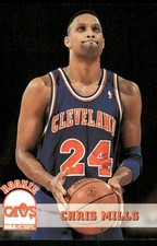 1993-94 SkyBox #318 Chris Mills Rookie RC Cleveland Cavaliers basketball card. rookie card picture