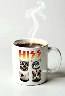 Funny HISS Cat Coffee Ceramic Mug 11oz