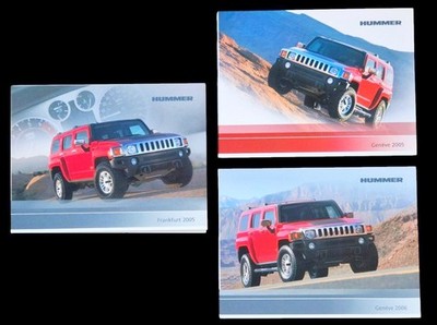 3x HUMMER H1 Alpha H2 SUT H3 Pressemappe Media-CD Sammlung 2005 2006 N