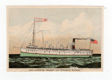 Lake Superior Transit Co. steamer "Nyack" trade card
