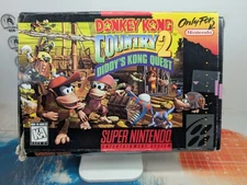 SNES Donkey Kong2 In Box With Manual. Box In Rough Shape, Game Clean And Tested.