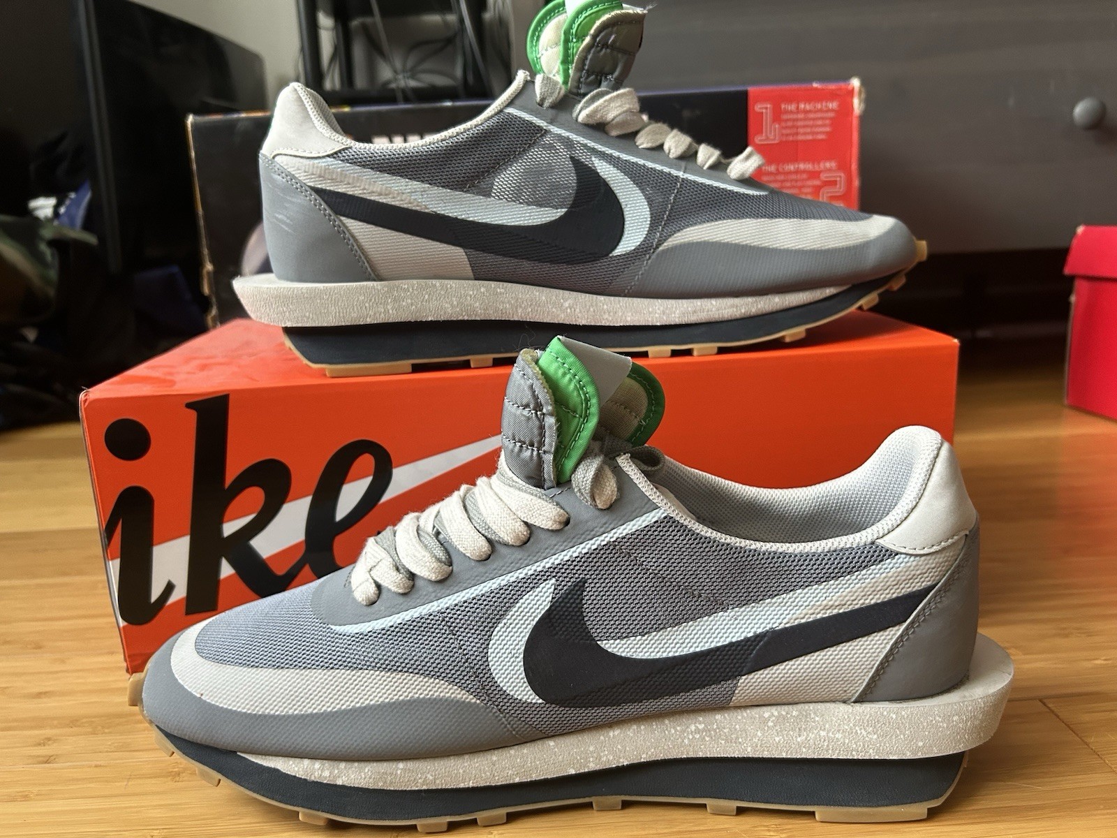 SACAI X NIKE Taglia 14 Nike sacai x Clot x LDWaffle Kiss Of Death Grey