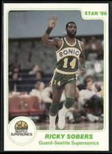 Ricky Sobers 1985-86 Star #70 Seattle SuperSonics