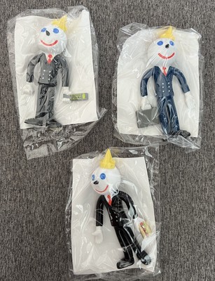 置物 JACK JACK IN THE BOX POSABLE JACK BENDABLE 1995 TOYS SET OF 3 ~ BRAND