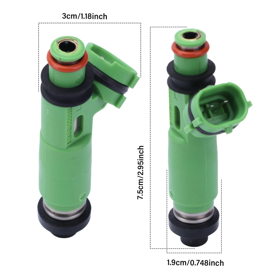 6PCS FUEL INJECTORS FOR MITSUBISHI TRITON MK & CHALLENGER PA V6 3.0 6G72 1998-06 - image 4 of 4