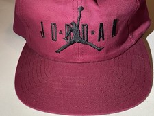 Vintage Nike Air Jordan Baseball Cap Hat Plum Embroidered Logo Excellent