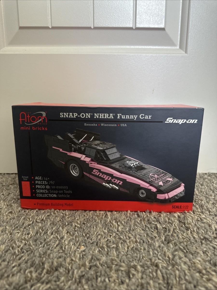 Snap-on Tools NEW 2024 NHRA PINK Funny Car BCA Atom Brick Building