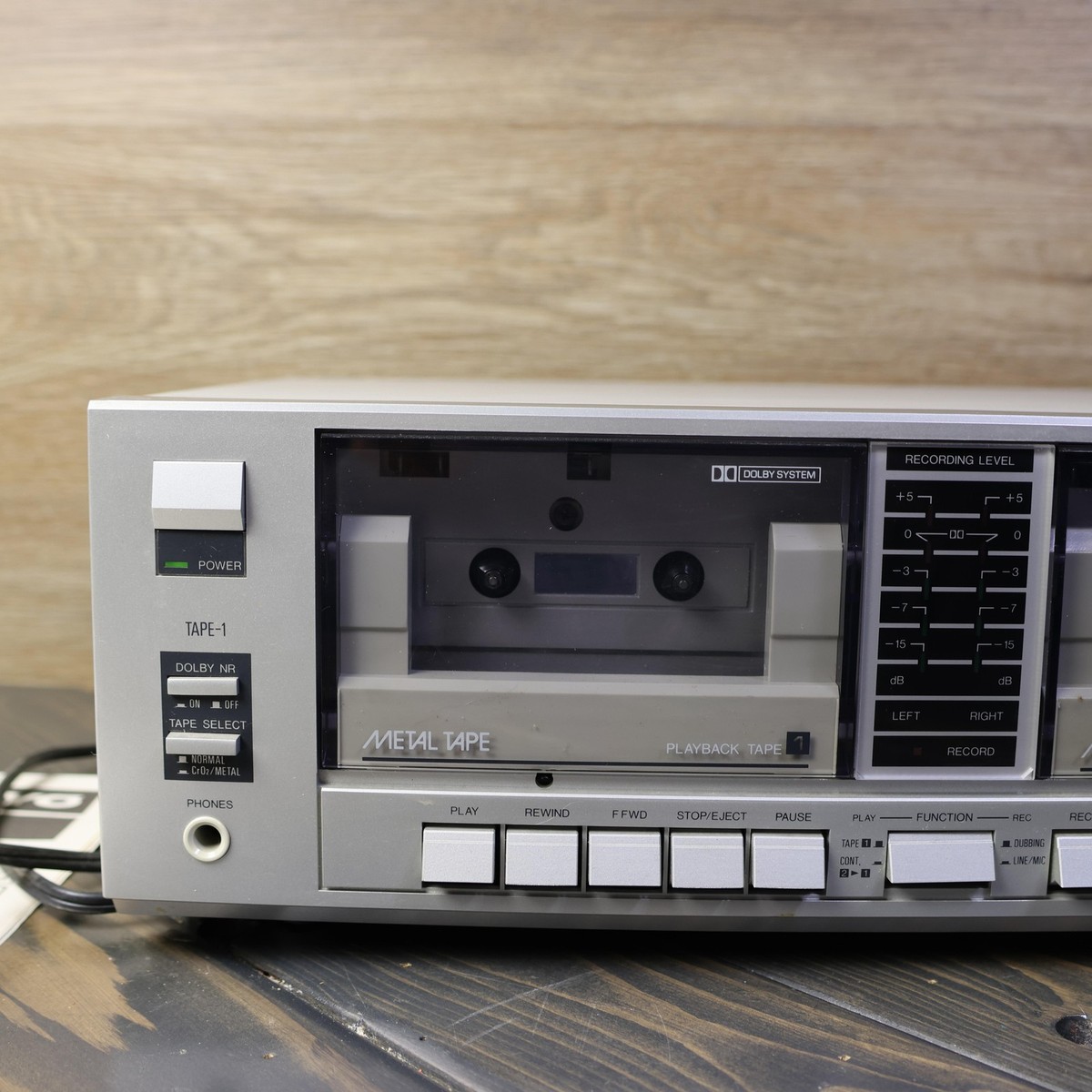 Vintage Sanyo RD W22 Stereo Double Cassette Tape Deck Dolby Japan