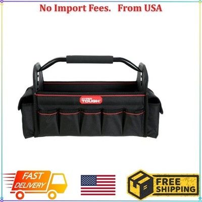 Hyper Tough 16-inch Open Top Tote with Soft Grip Handle TT30126D