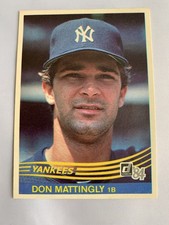 Don Mattingly Rookie Card New York Yankees 1984 Donruss #248