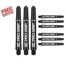 Target Pro Grip Black Darts Shafts - 9 Customizable Shafts for Peak Performance