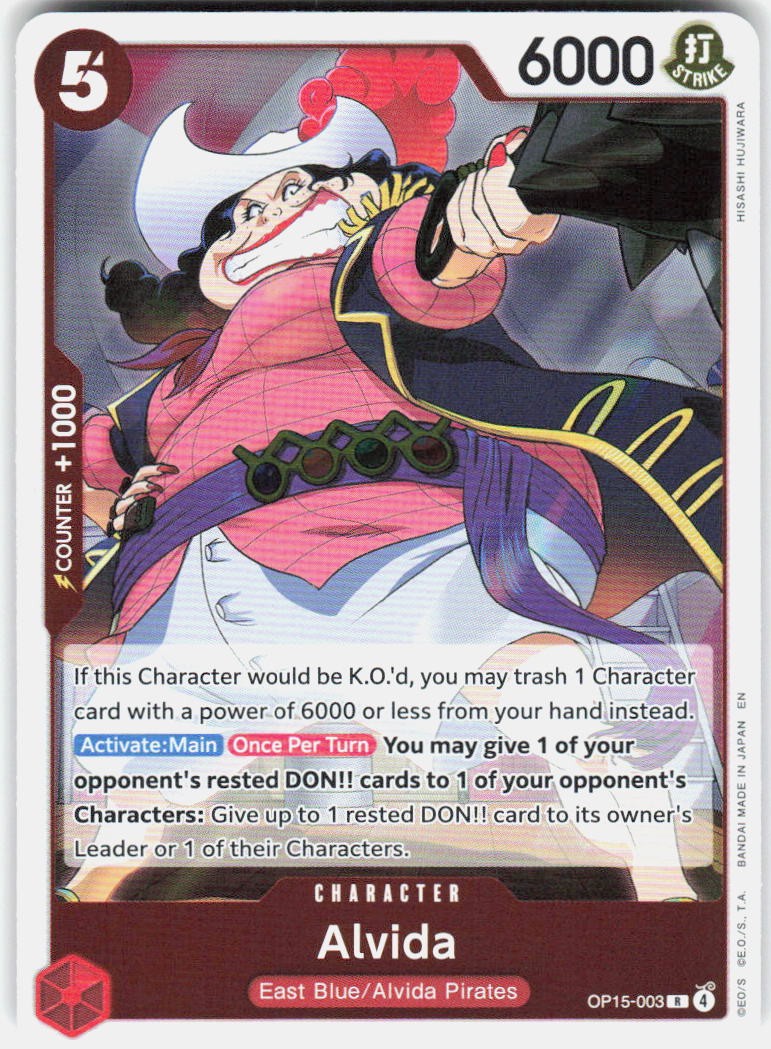 Alvida Foil OP15-003 Adventure on Kami's Island One Piece | eBay